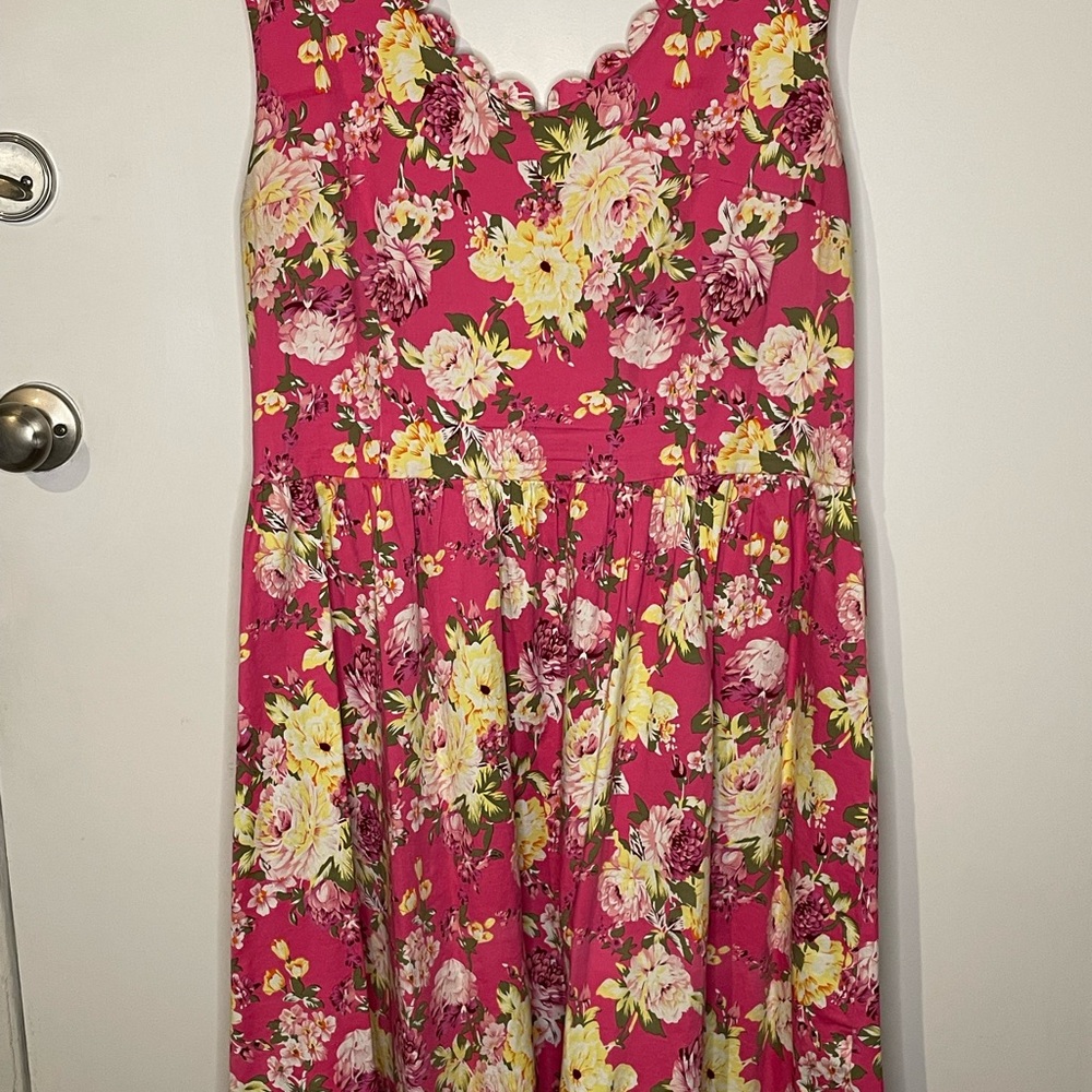 Lindy Bop Pink Floral Dress